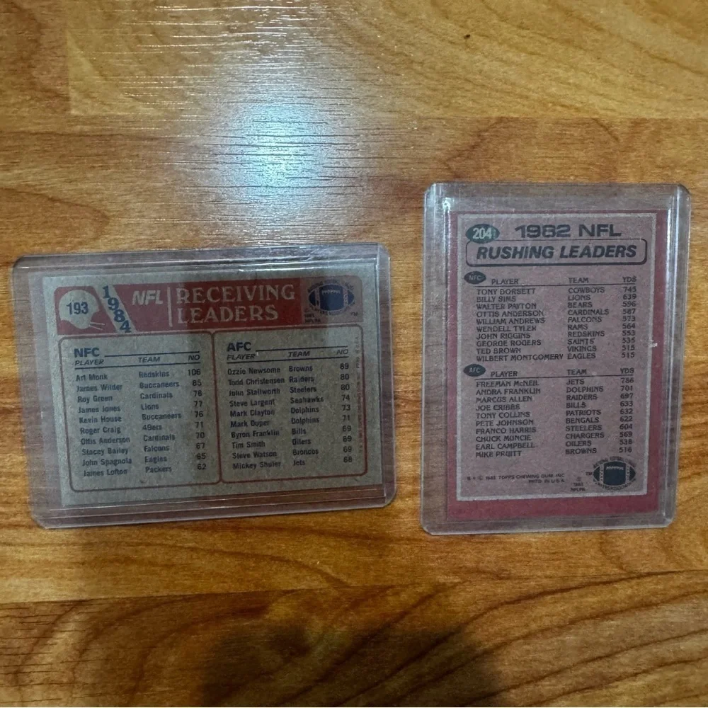 Legendary NFL Hall Of Famers Football Card Lot Dorsett, Monk, Newsome Nice